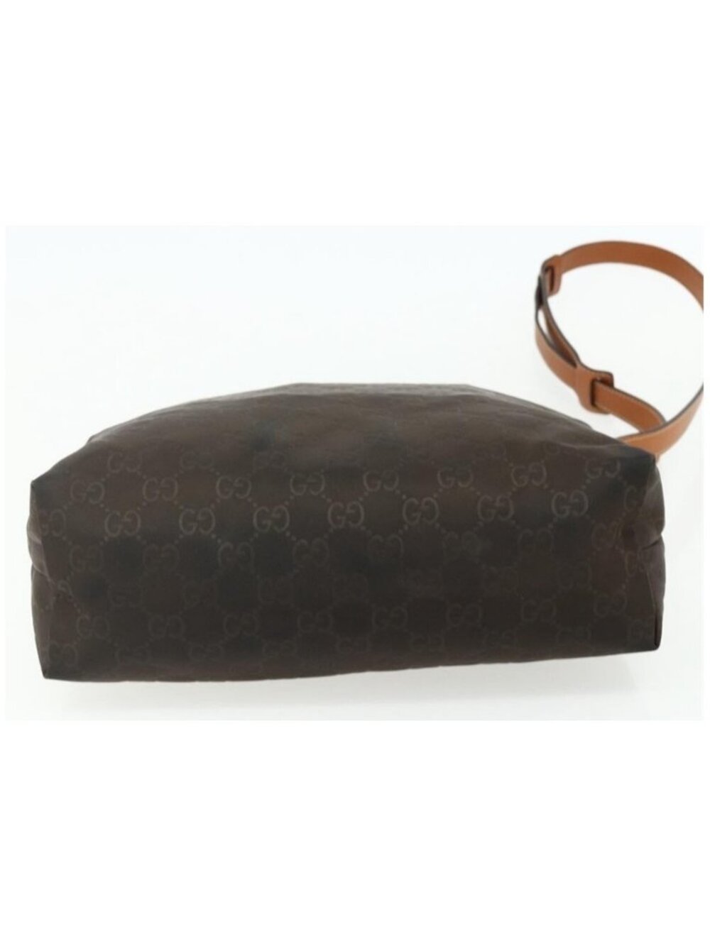 Authentic GUCCI GG Canvas Shoulder Bag Nylon Brown Silver 314529 - Picture 16 of 16